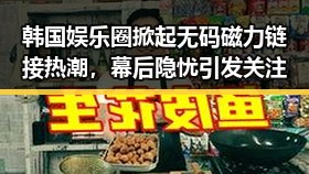 韩国娱乐圈掀起无码磁力链接热潮，幕后隐忧引发关注